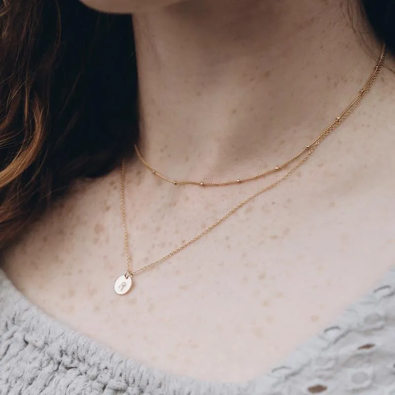 Gold Satellite Shorty Necklace