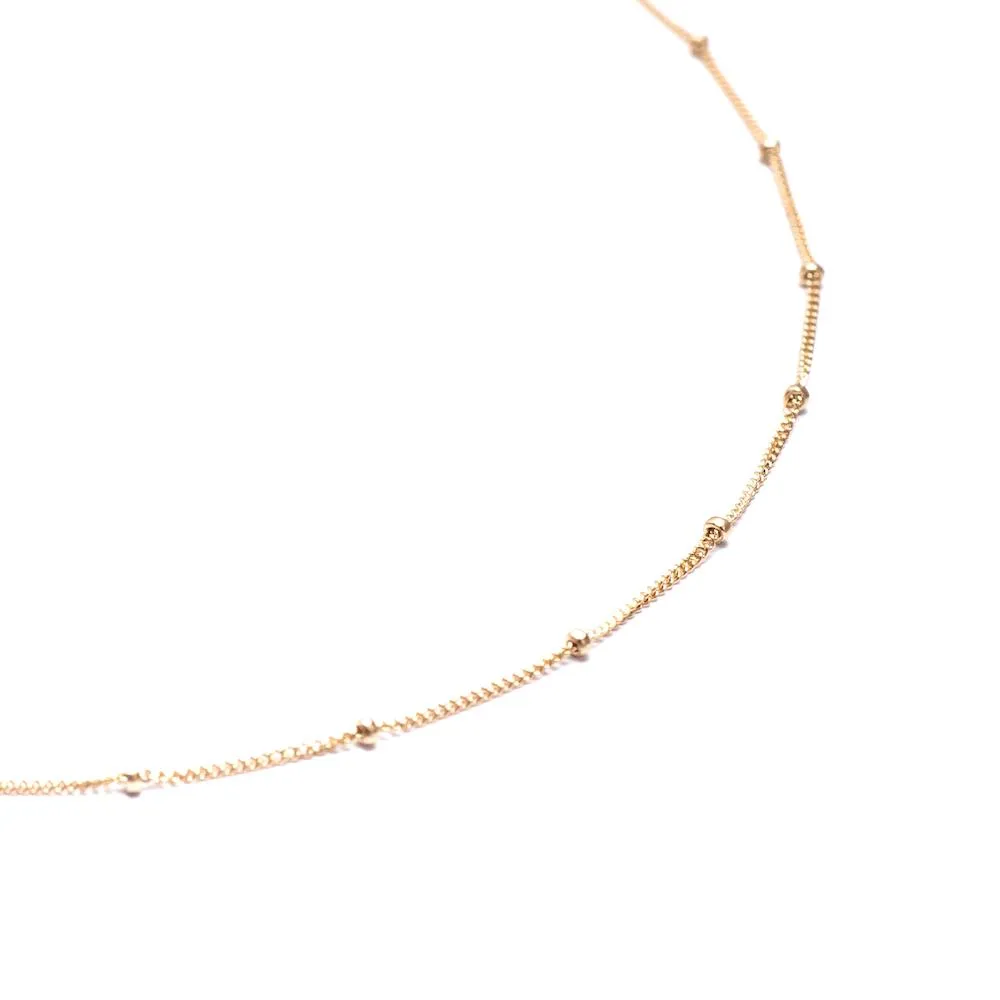 Gold Satellite Shorty Necklace