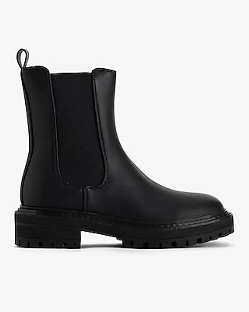 Gore Lug Sole Ankle Boots Black Women's 6