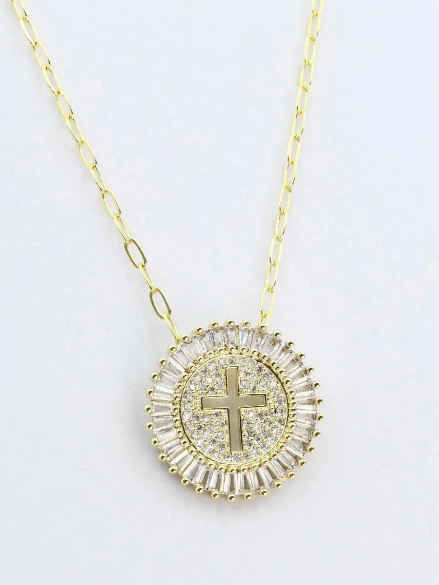 Grace Gold Cross Pendant