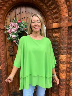 Green Back Detail Blouse Jackie