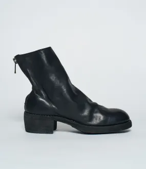 Guidi 796Z Black Baby Calf Full Grain Back Zip Boots