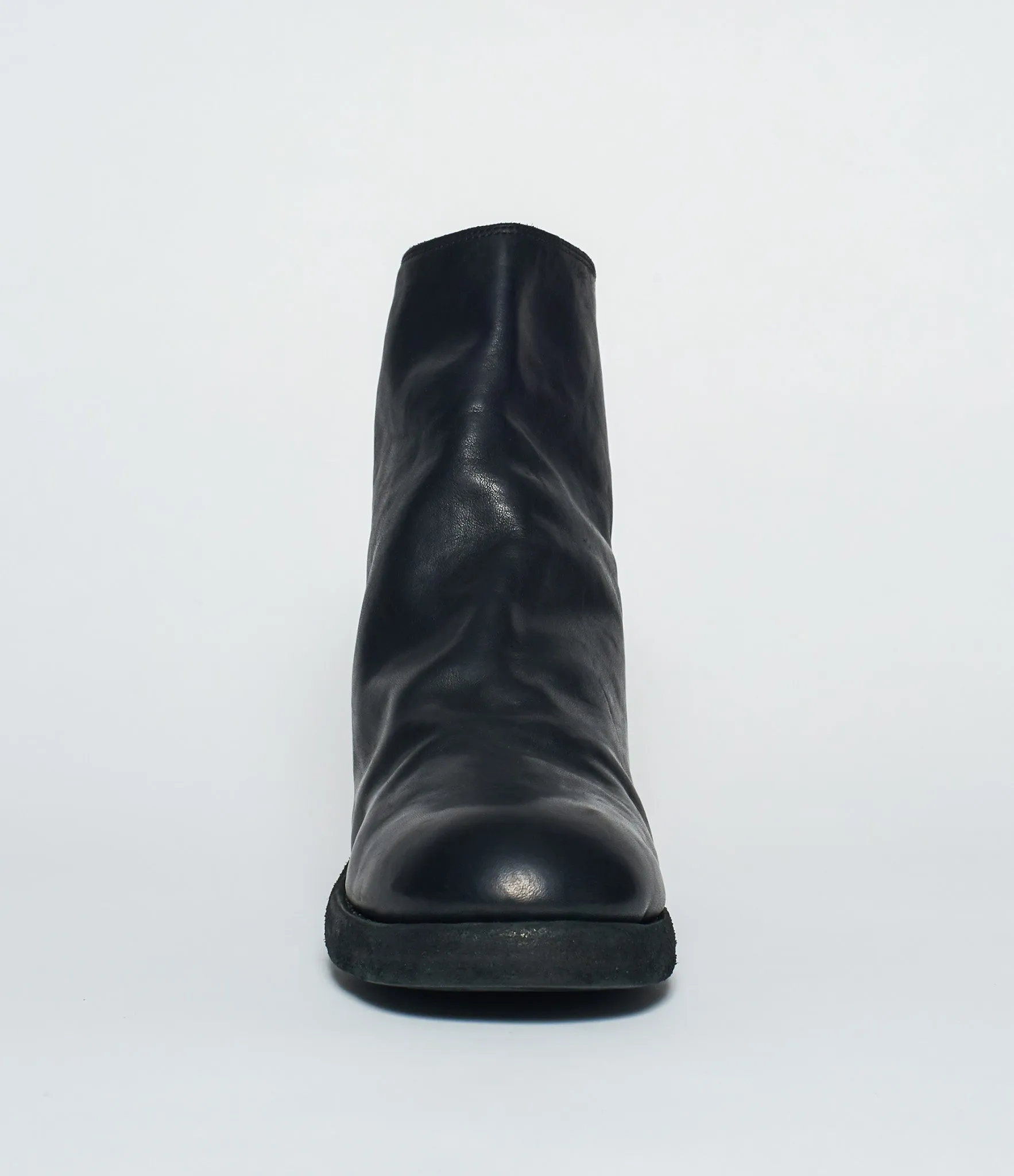 Guidi 796Z Black Baby Calf Full Grain Back Zip Boots