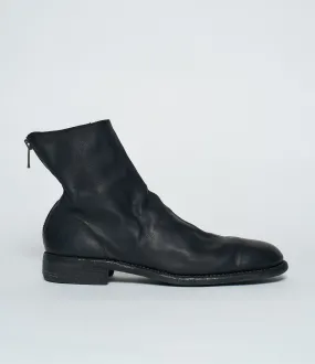 Guidi 986 Black Calf Full Grain Back Zip Boots