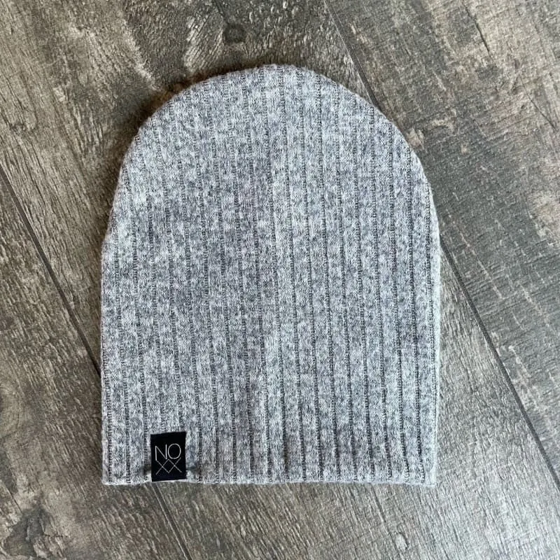 Heather Gray | Cozy Ribbed Knit Beanie