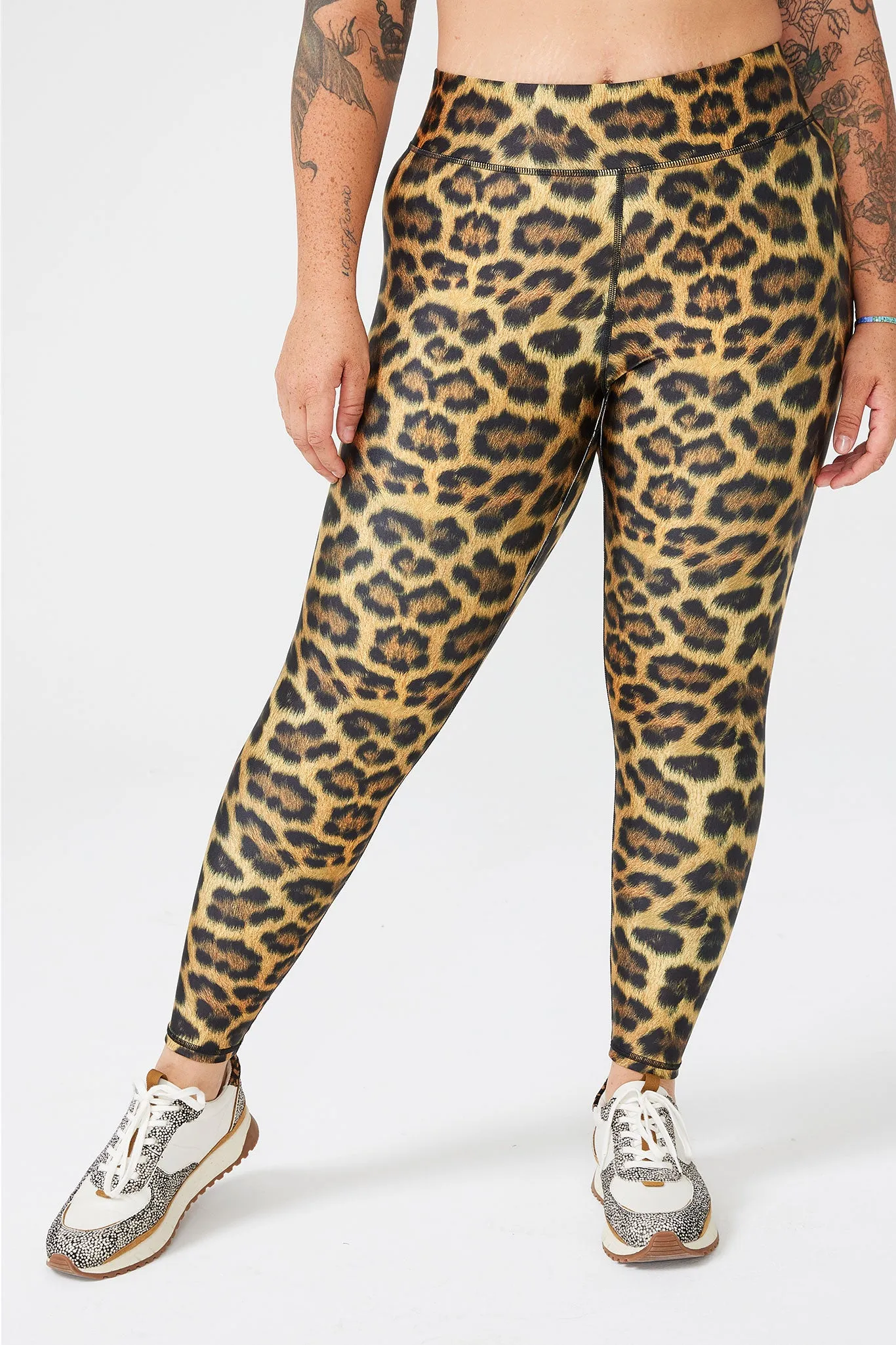 Hi-Shine Leggings in Leopard Goals