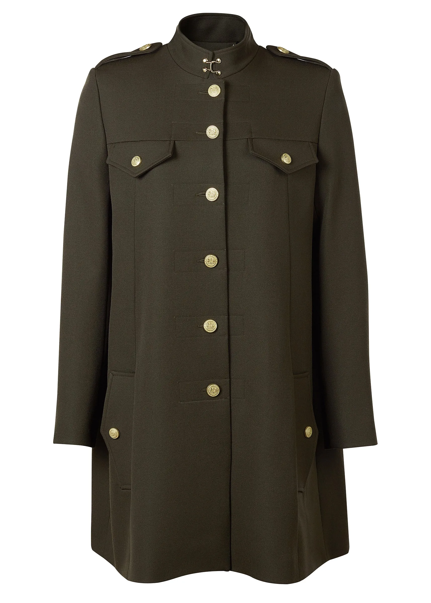 Highbury Cape Coat (Khaki Barathea)