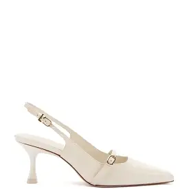 Ines Pump In Ivory Leather