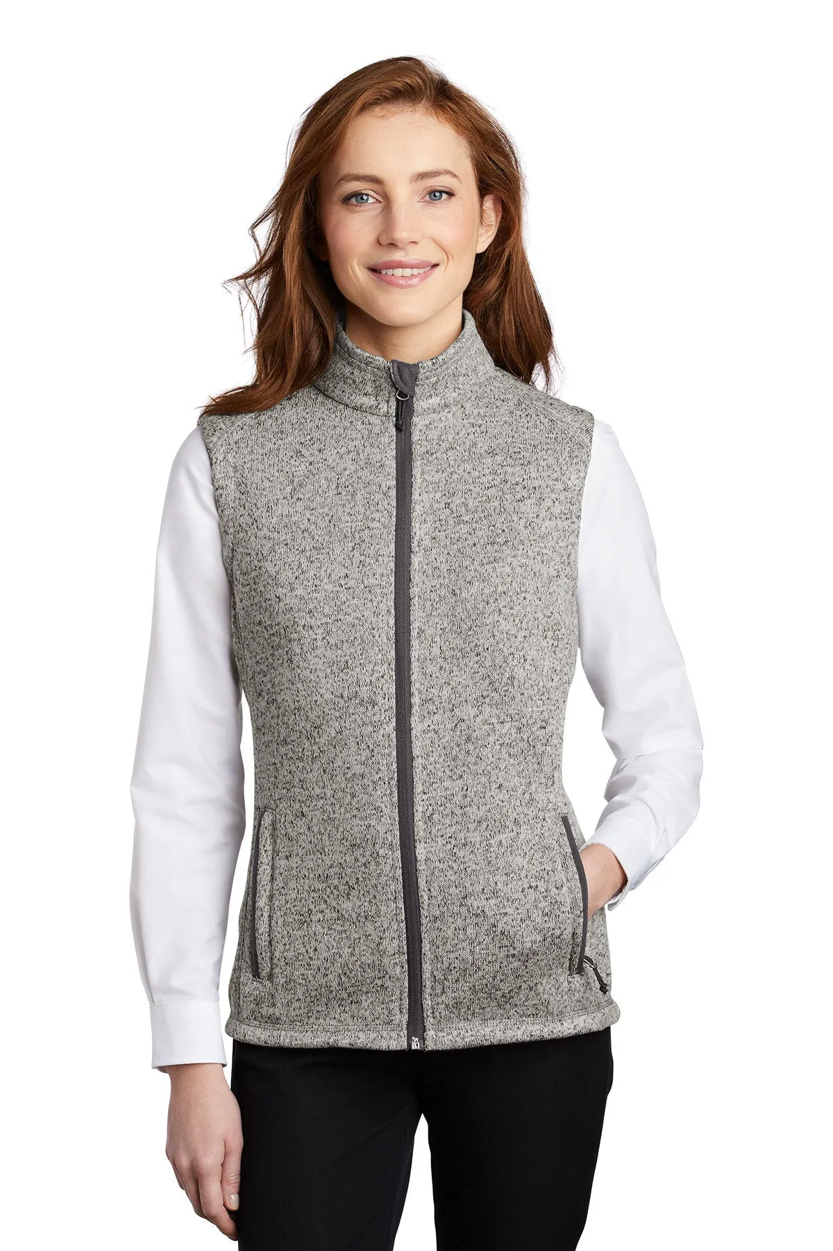 JH L236NEW Port Authority  Ladies Sweater Fleece Vest