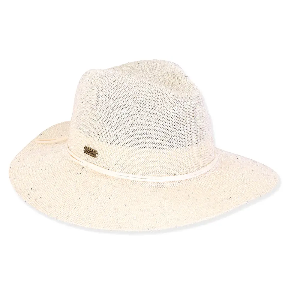 Julia Poly Braid Safari Hat in Ivory