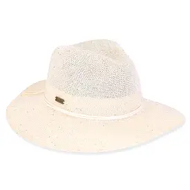 Julia Poly Braid Safari Hat in Ivory