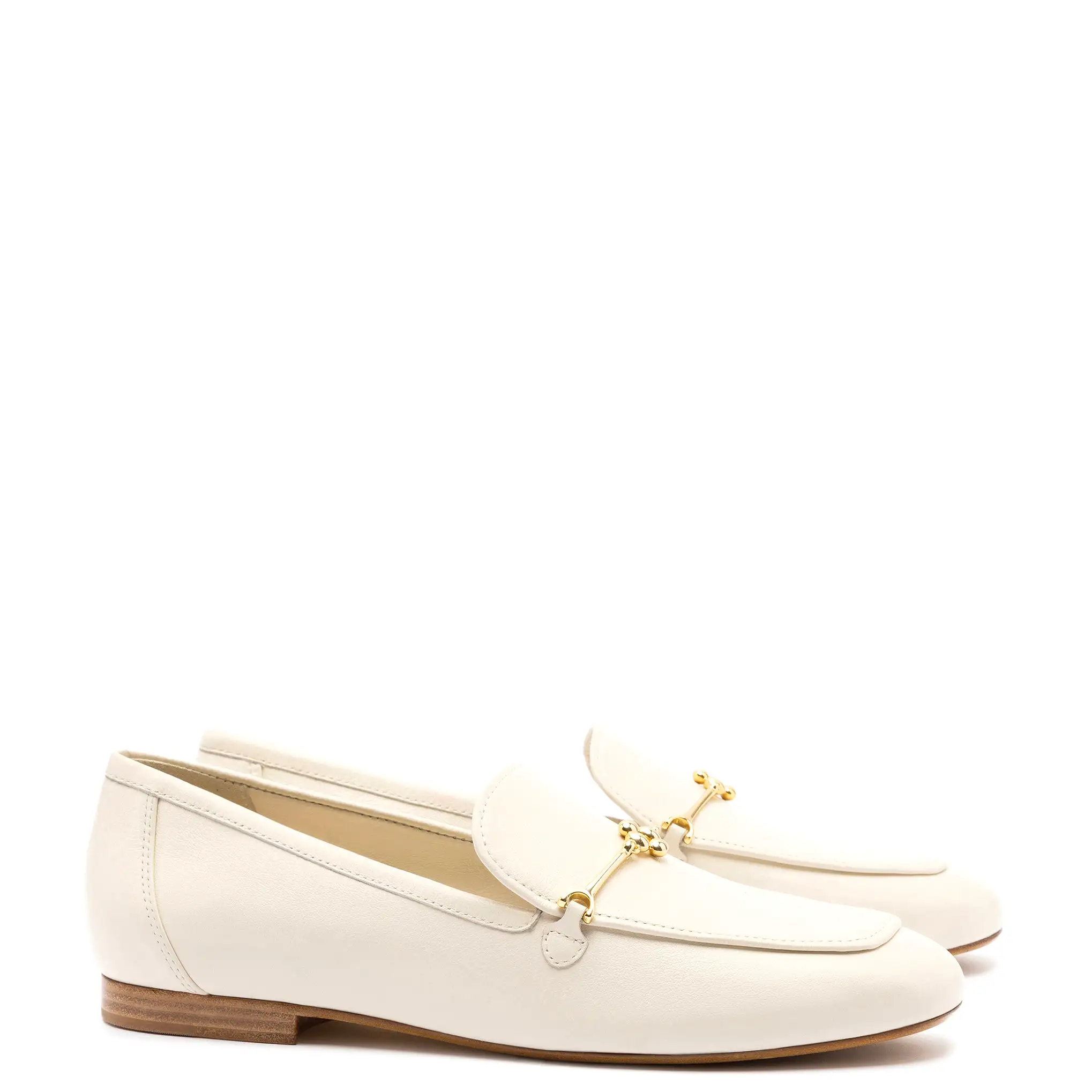 Katherine Loafer In Ivory Leather