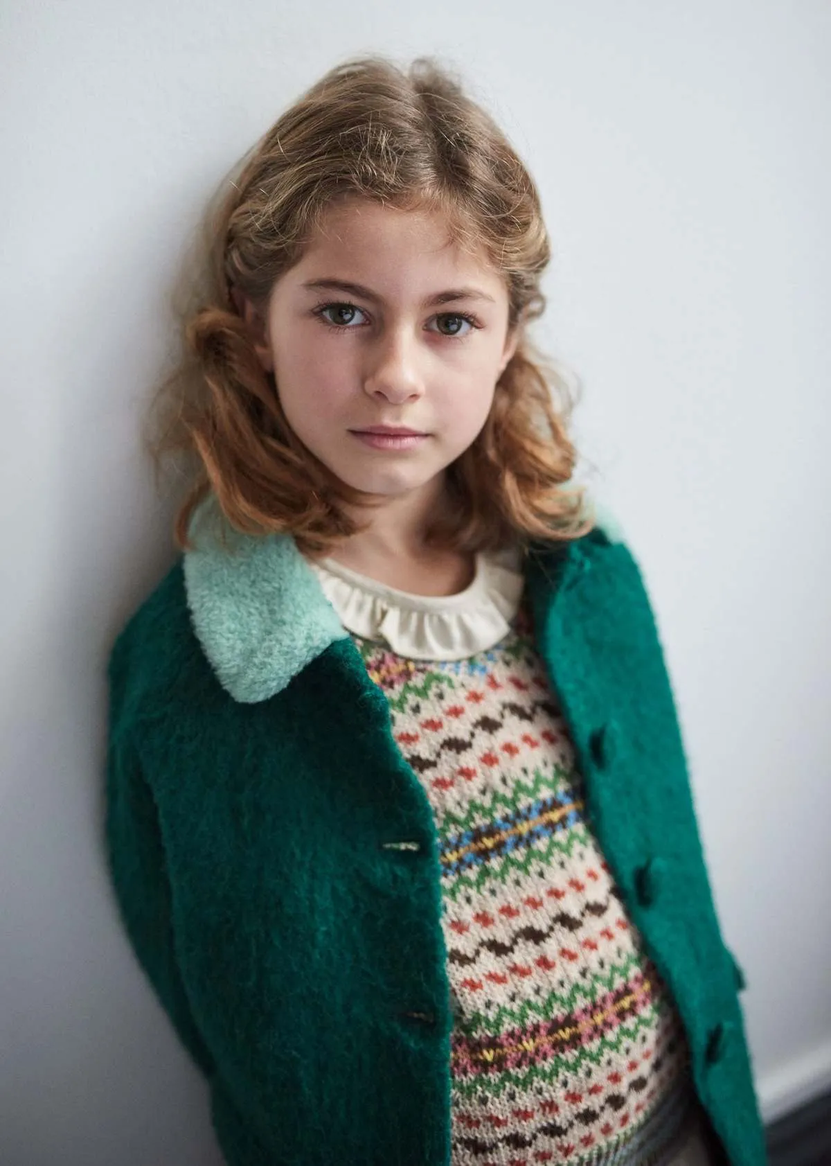 kids Caramel PHEROUSA COAT - EMERALD