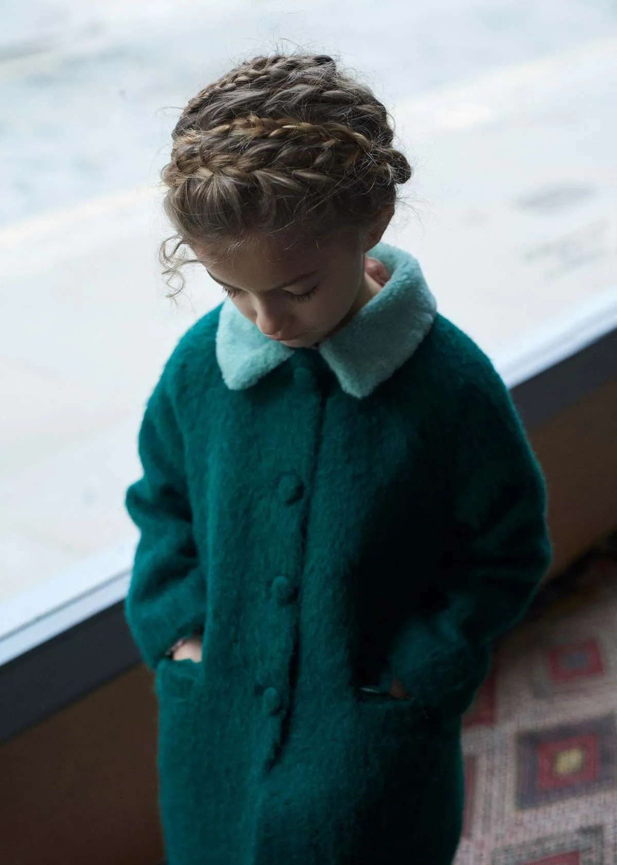 kids Caramel PHEROUSA COAT - EMERALD