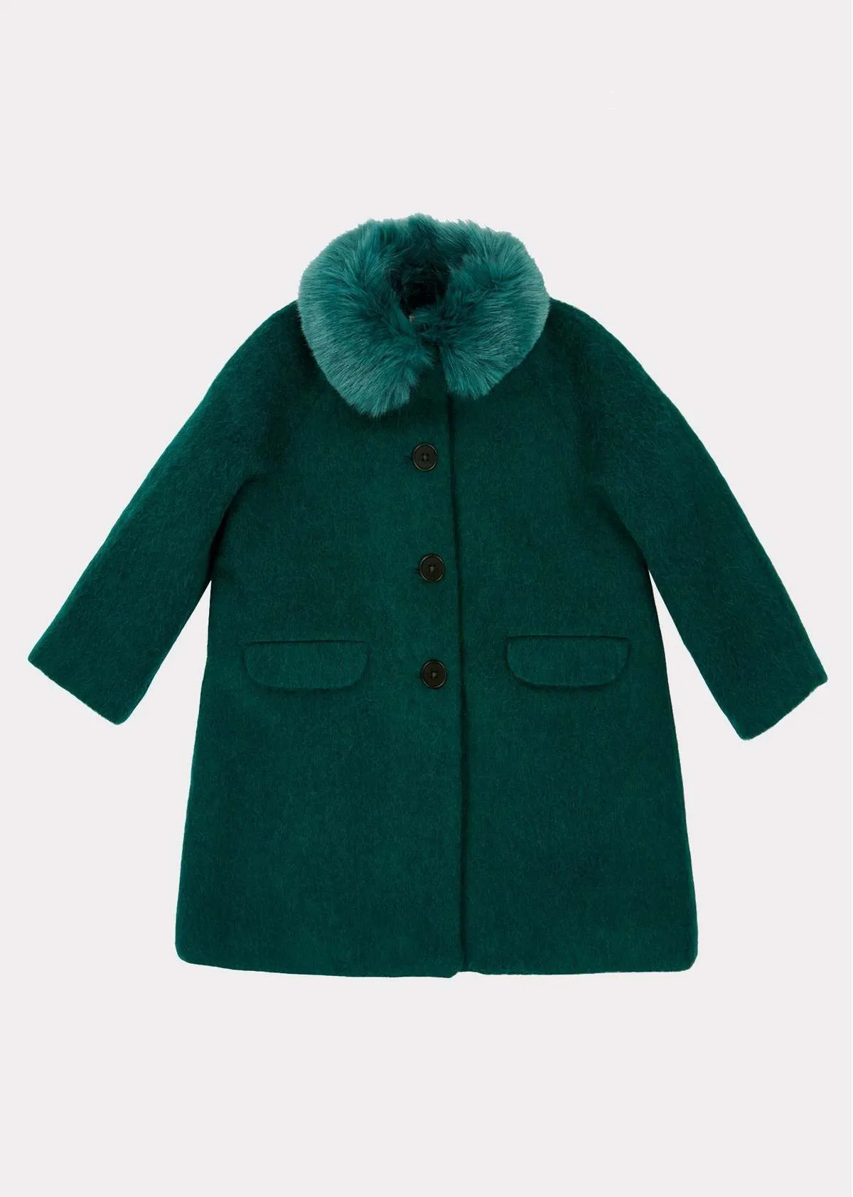 kids Caramel PHEROUSA COAT - EMERALD