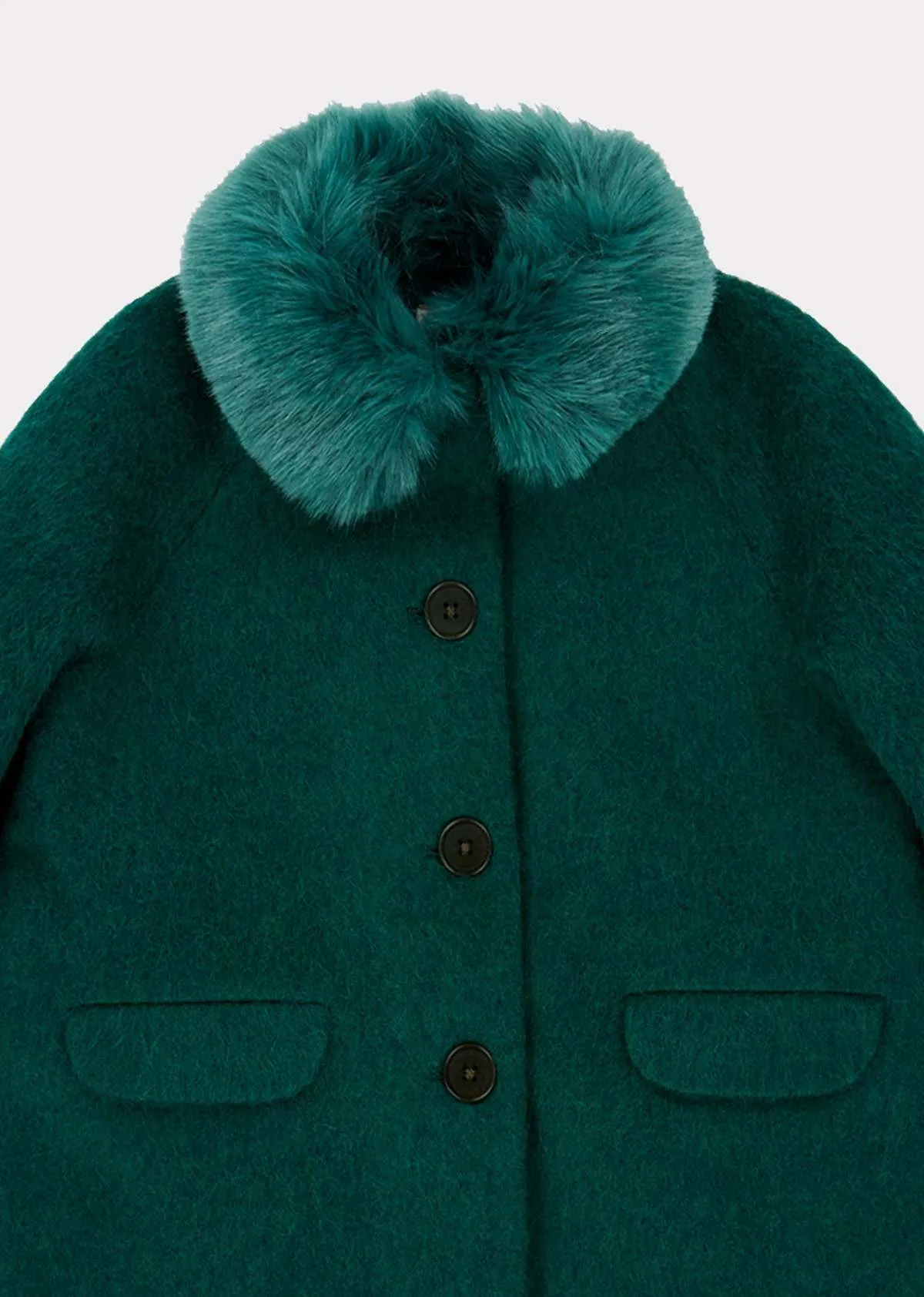 kids Caramel PHEROUSA COAT - EMERALD