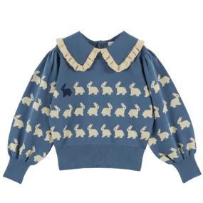 LAPIN BLEU RABBIT SWEATER