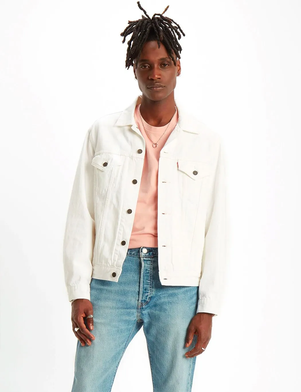 Levis Vintage Fit Trucker Jacket - White Out