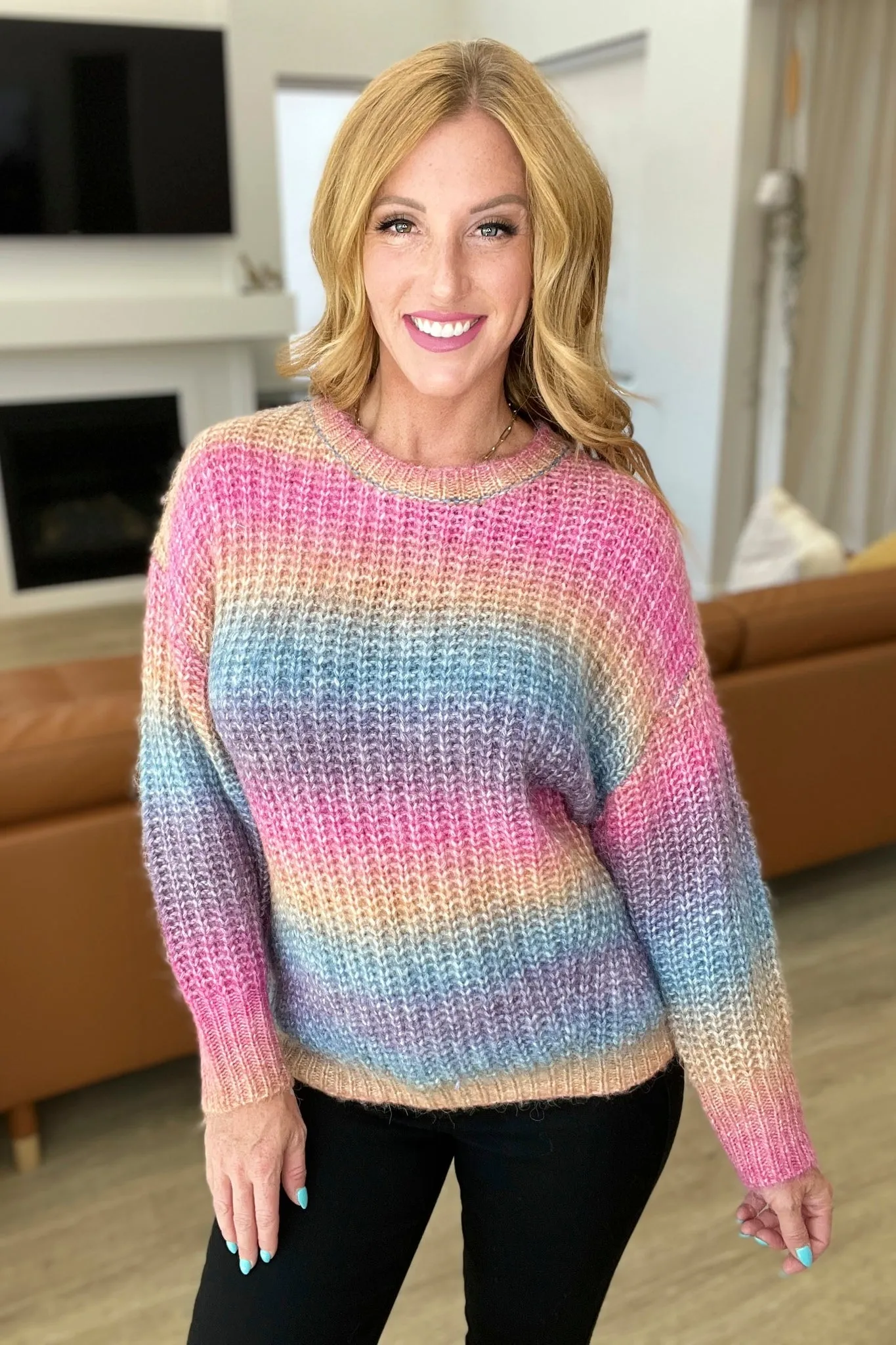 Make Your Own Kind of Music Rainbow Sweater