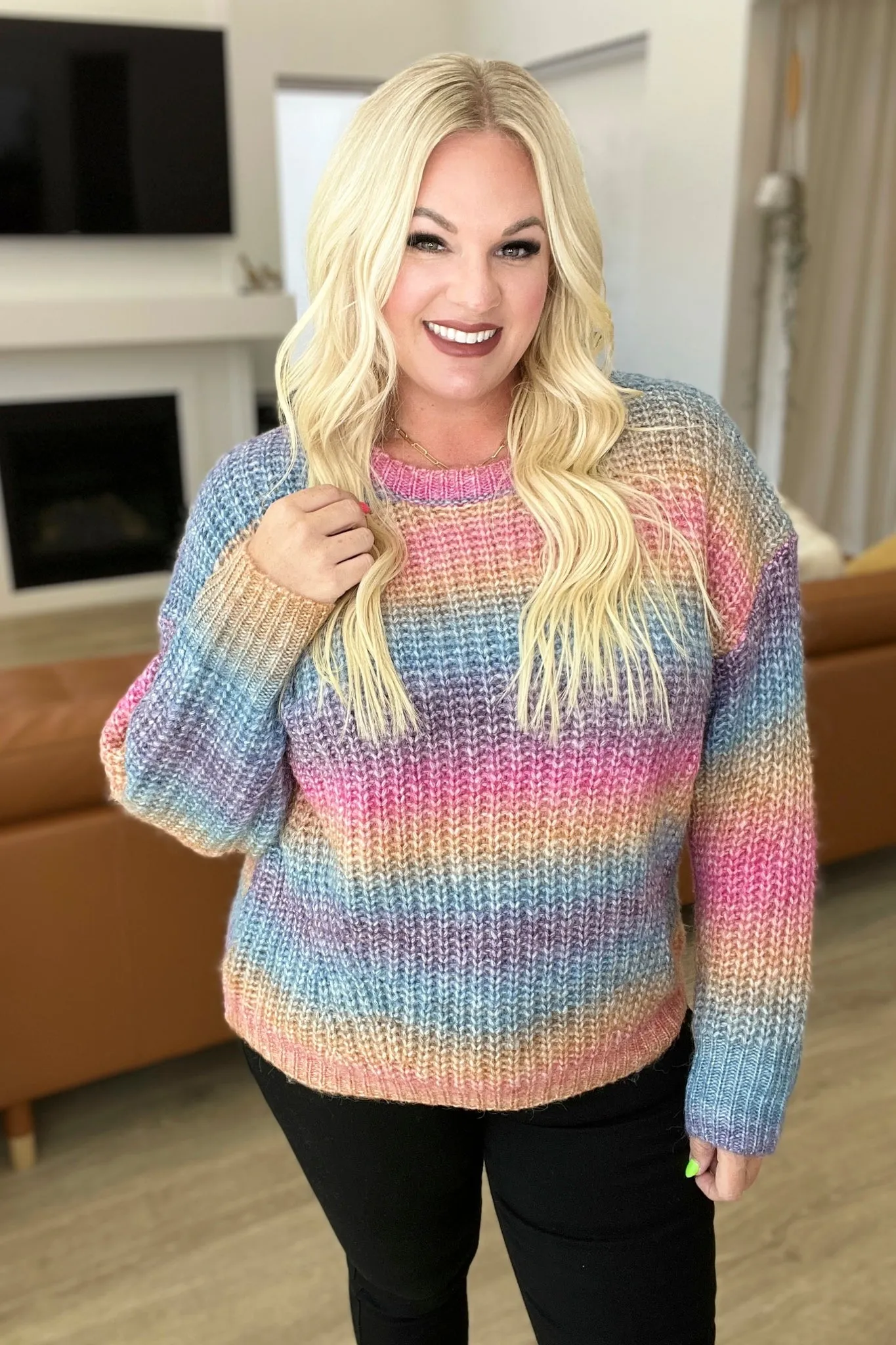 Make Your Own Kind of Music Rainbow Sweater