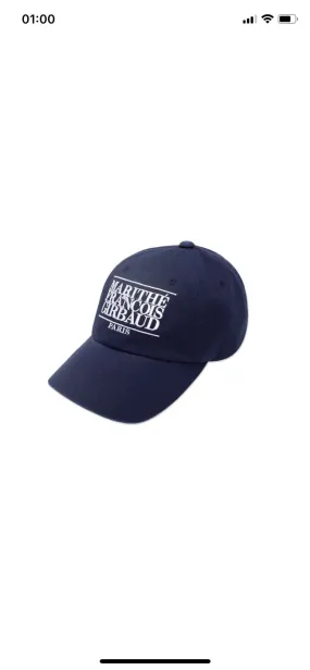 MARITHE CLASSIC LOGO CAP NAVY