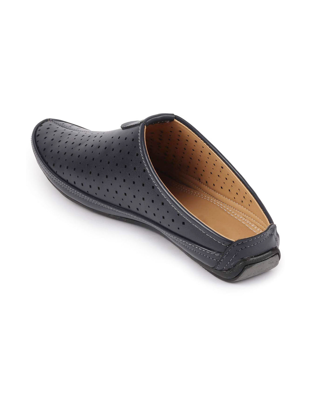 Men Blue Ethnic Slip-On Juttis