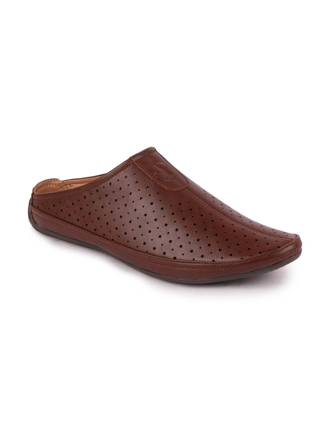 Men Brown Ethnic Slip-On Juttis