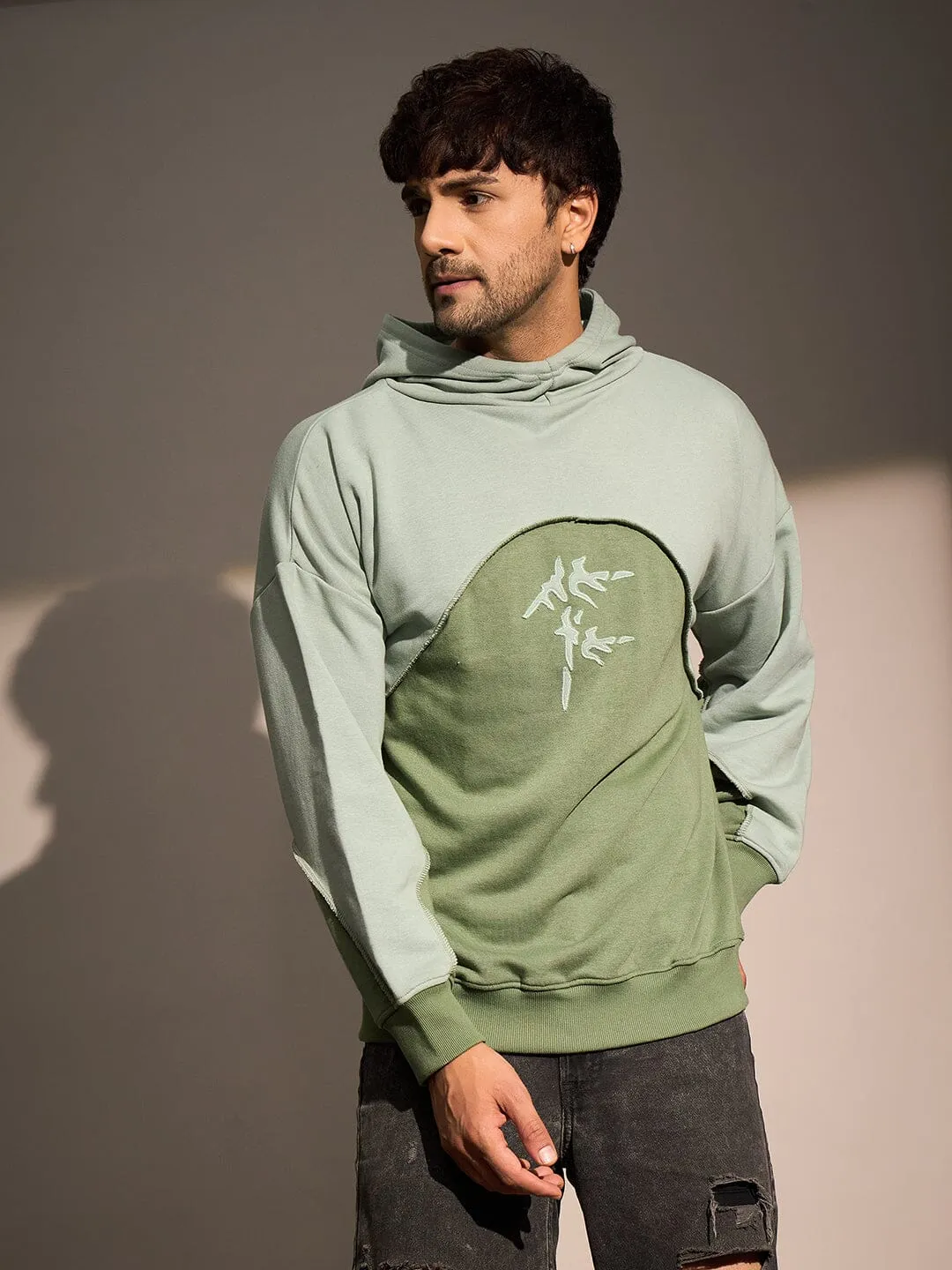 Mineral Green Super Baggy Cut & Sew Hoodie