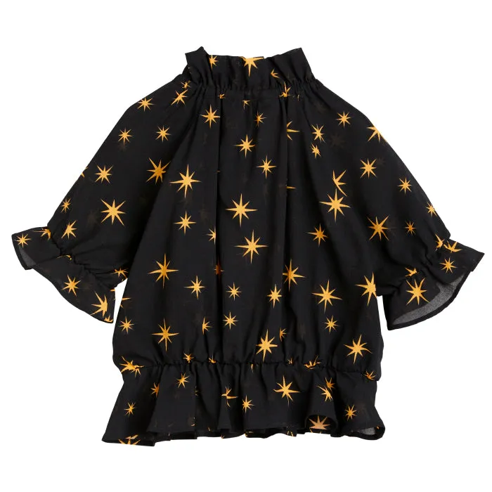 Mini Rodini Child Stars Woven Blouse Black