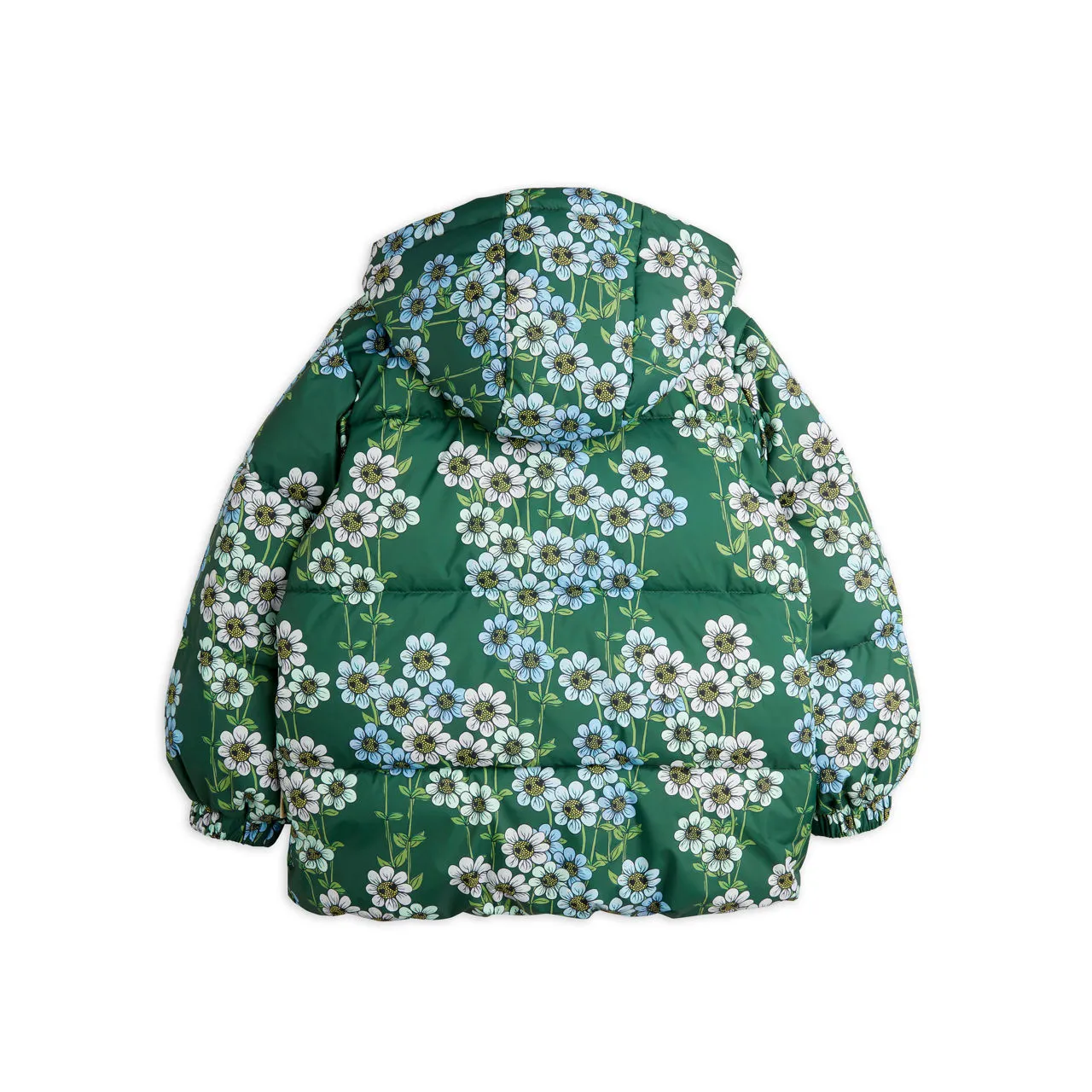 MINI RODINI Daisys Puffer Jacket - Green