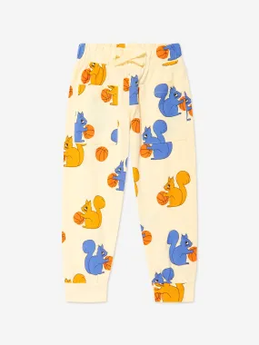 Mini Rodini Kids Squirrel Joggers in Yellow