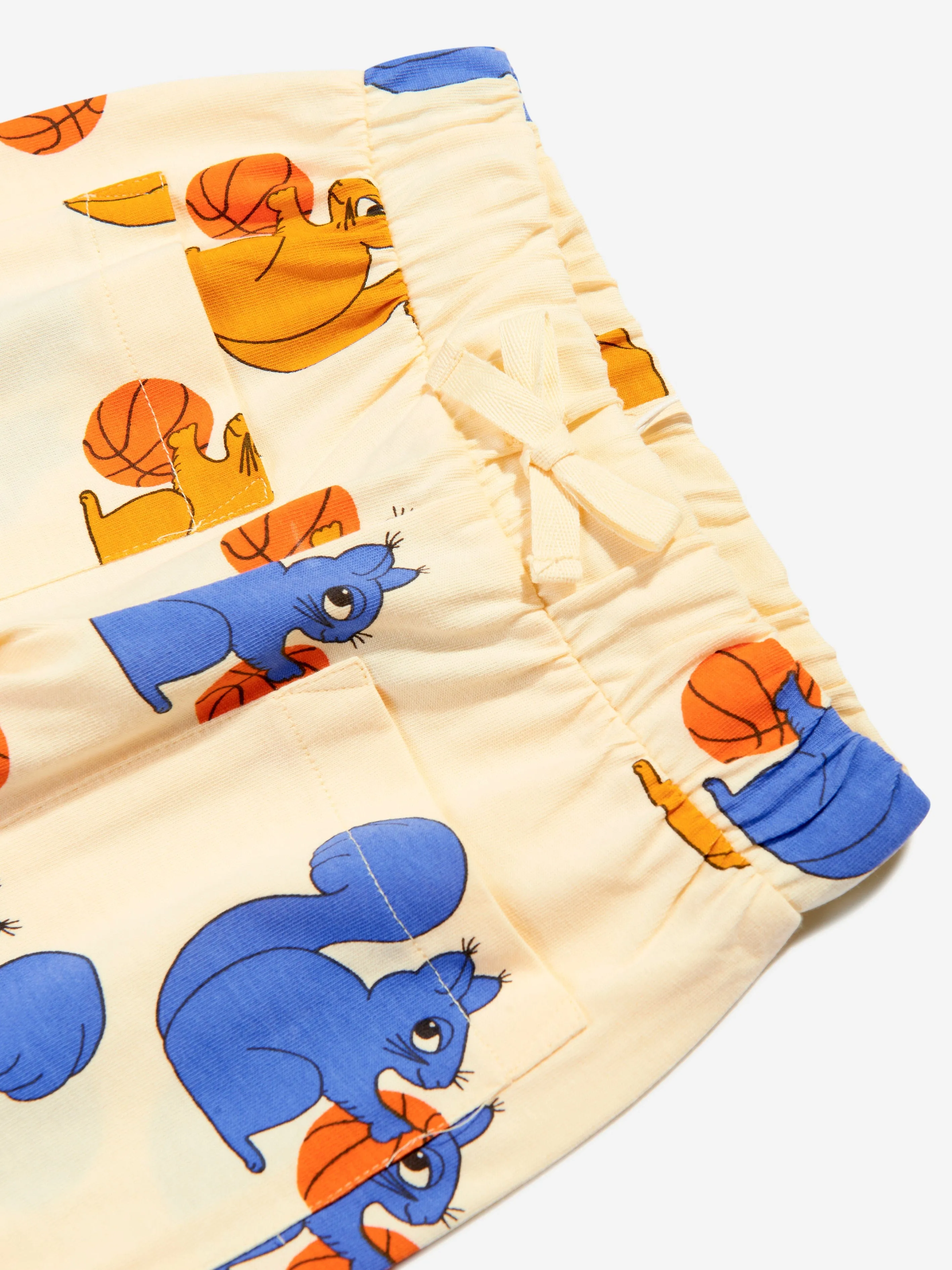 Mini Rodini Kids Squirrel Joggers in Yellow