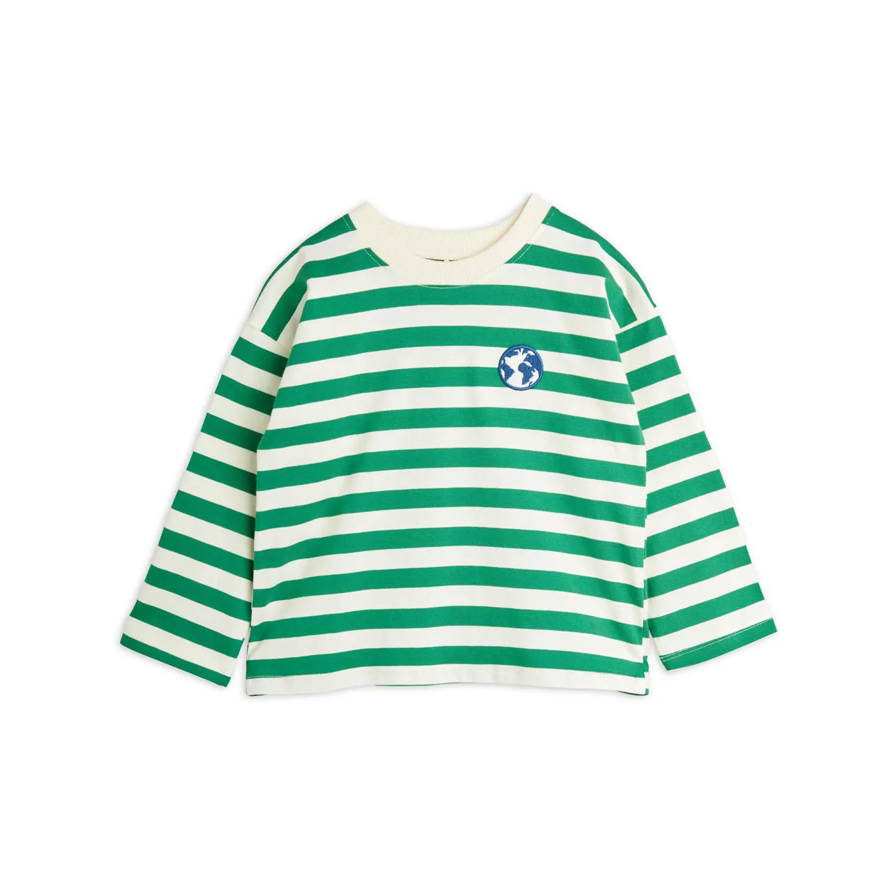 MINI RODINI Striped Globe Top - Green