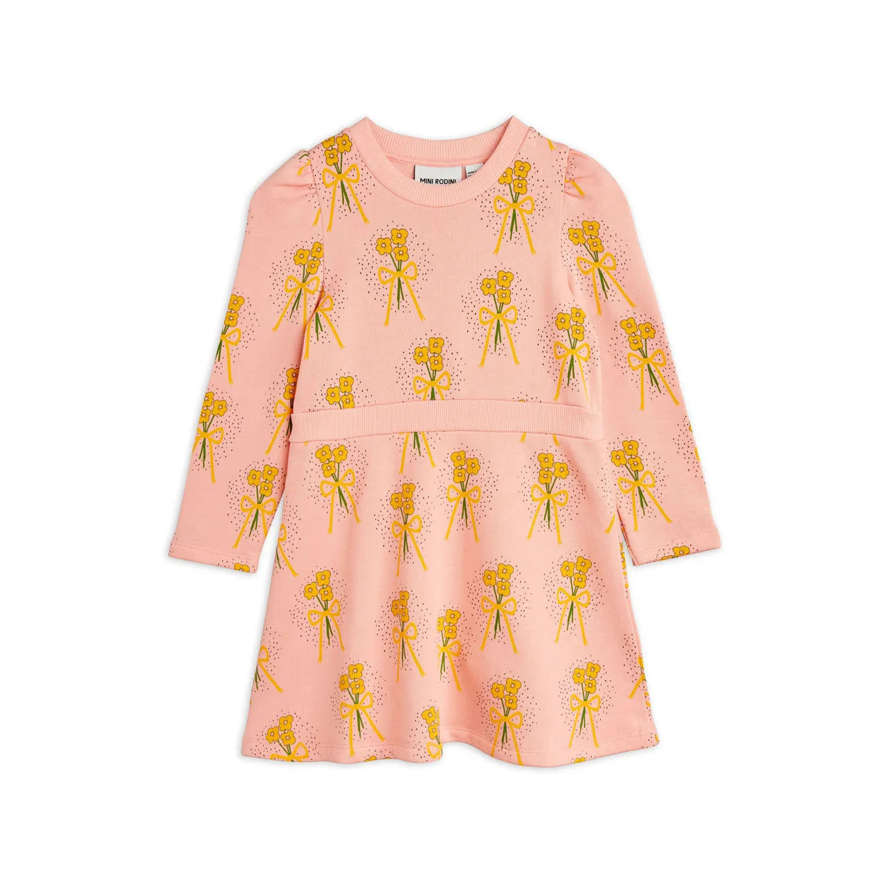 MINI RODINI Winter Flowers Dress - Pink