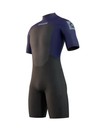 Mystic Brand 3/2mm Back Zip Mens Shorty Wetsuit 2022 - Navy