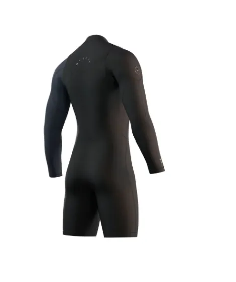 Mystic Marshall 3/2mm Mens Longarm Chest Zip Shorty Wetsuit 2024 - Black