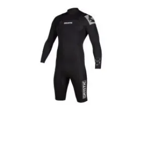 Mystic Star 3/2mm Long Arm Back Zip Mens Shorty Wetsuit - Black