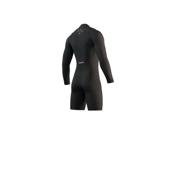 Mystic Star 3/2mm Long Arm Front Zip Shorty Wetsuit 2024 - Black