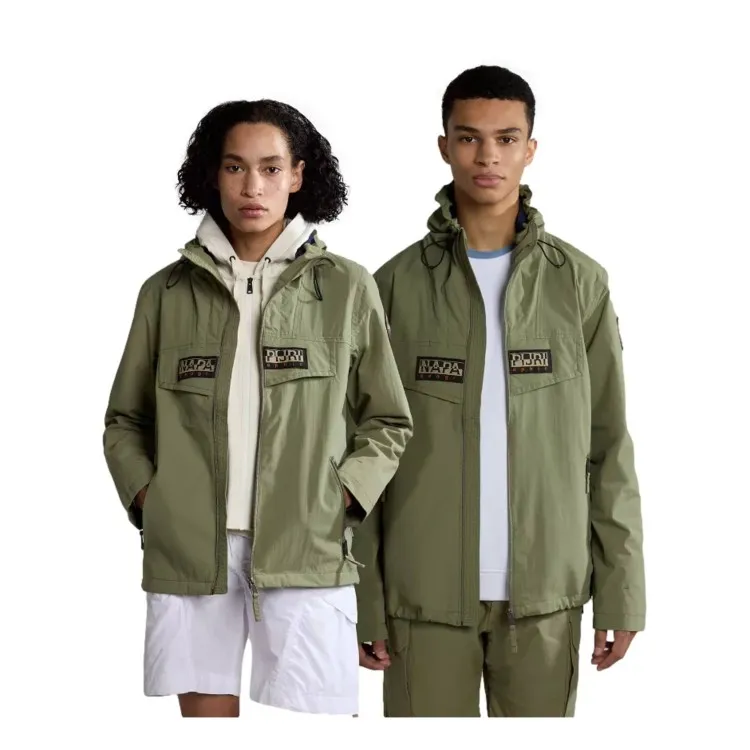 Napapijri NA4H2O Rainforest Open S Giacca Parka Con Cappuccio Verde