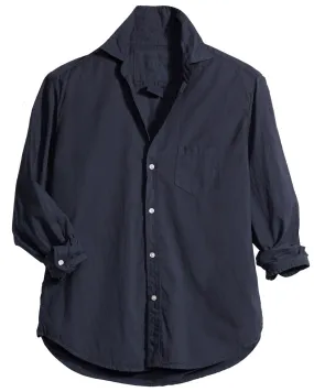 Navy Featherweight Relaxed Eileen Button Up Shirt