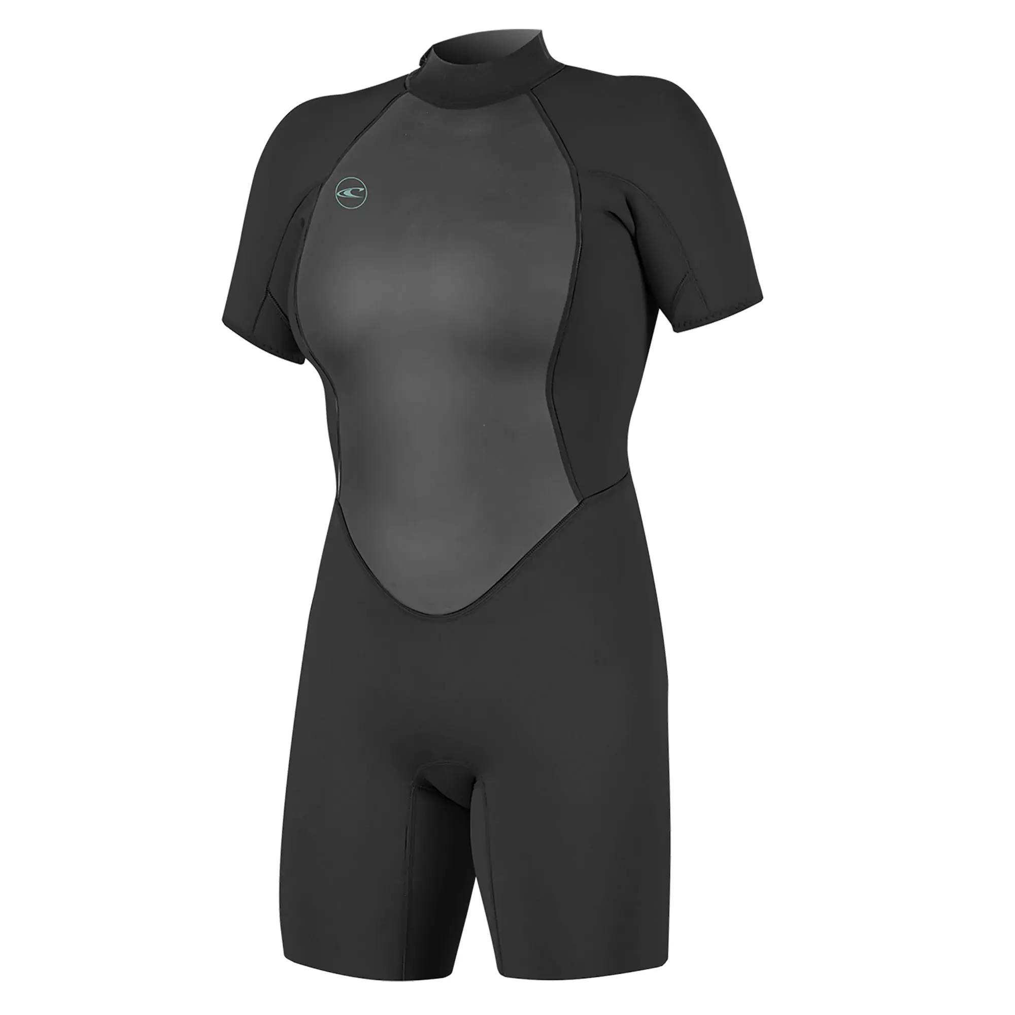 O'Neill Womens Reactor 2 2mm Back Zip Shorty Wetsuit Black