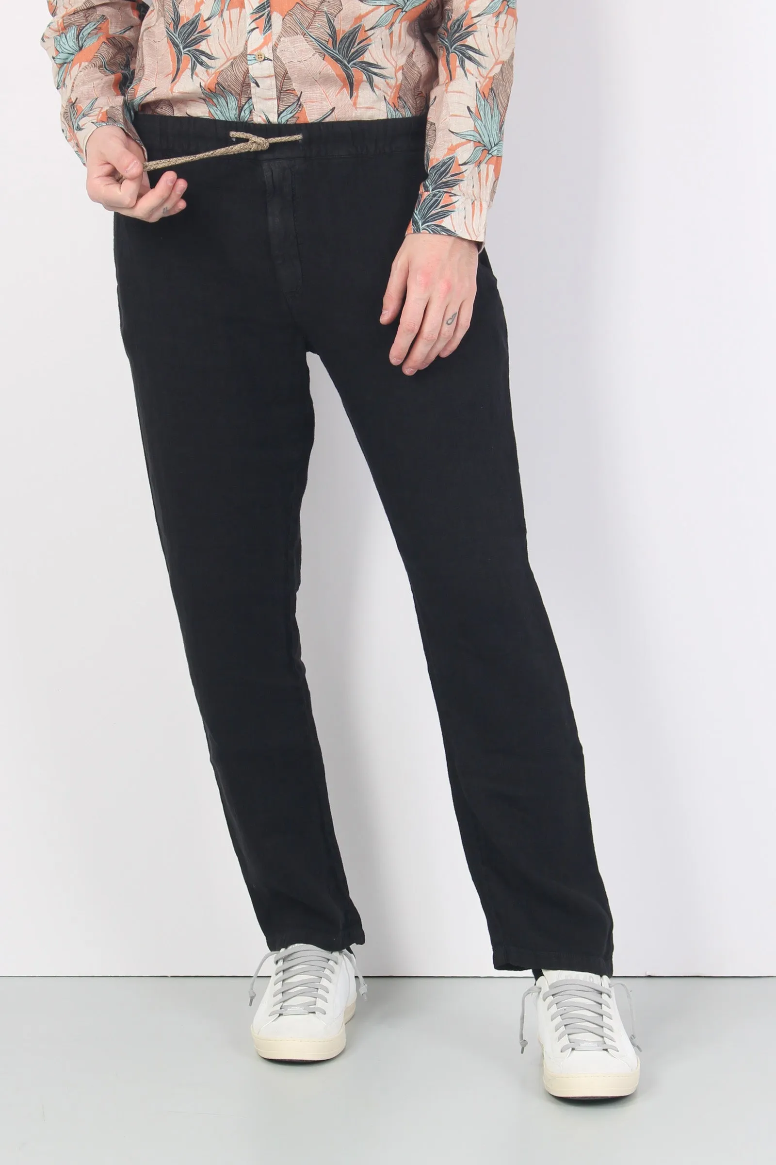 Pantalone Coulisse Relaxed Nero