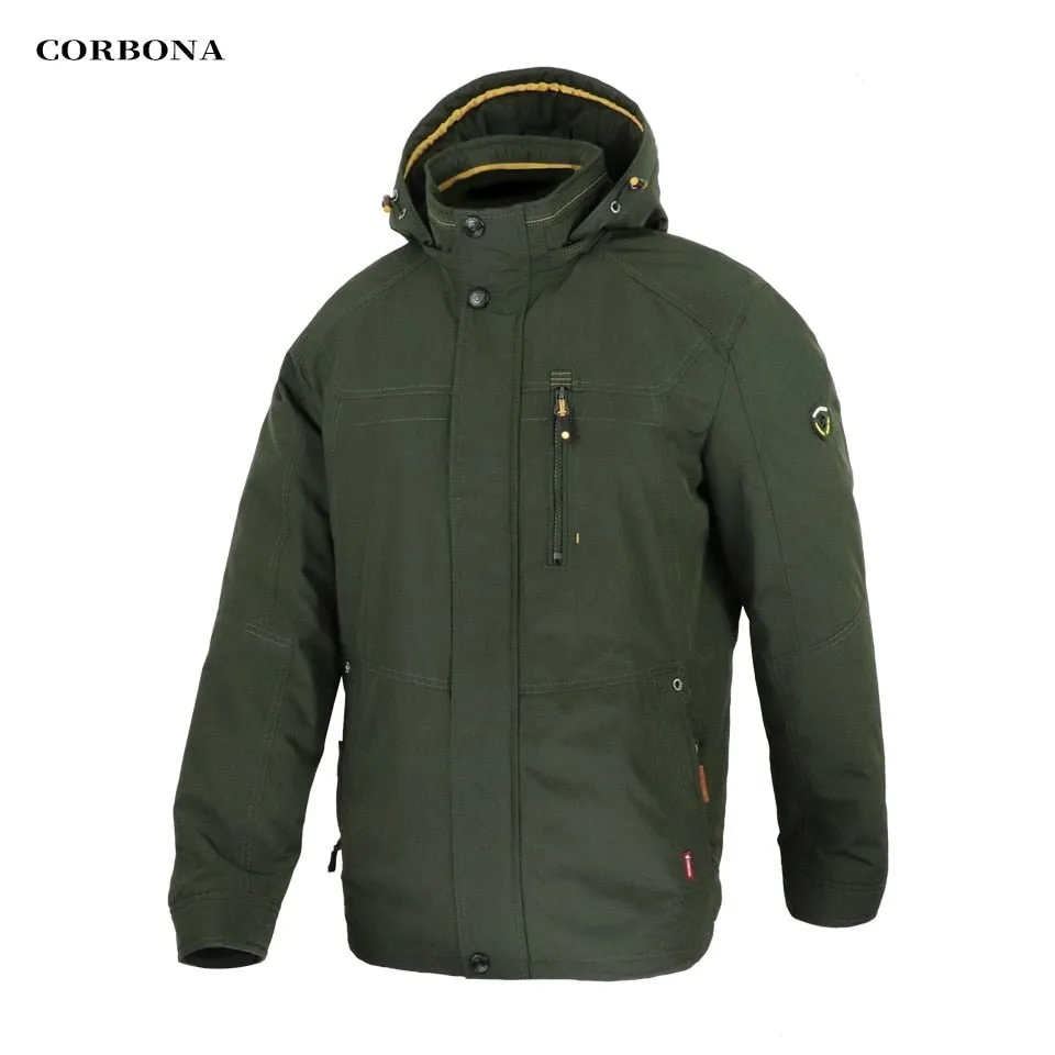 Parka d'hiver coupe-vent avec capuche pour homme 1,2kg CORBONA – N-BX031