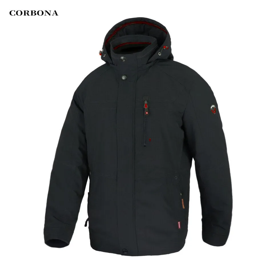 Parka d'hiver coupe-vent avec capuche pour homme 1,2kg CORBONA – N-BX031