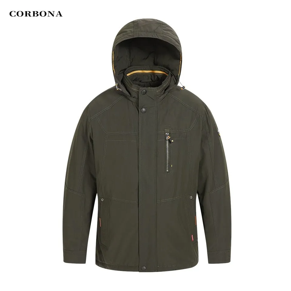 Parka d'hiver coupe-vent avec capuche pour homme 1,2kg CORBONA – N-BX031