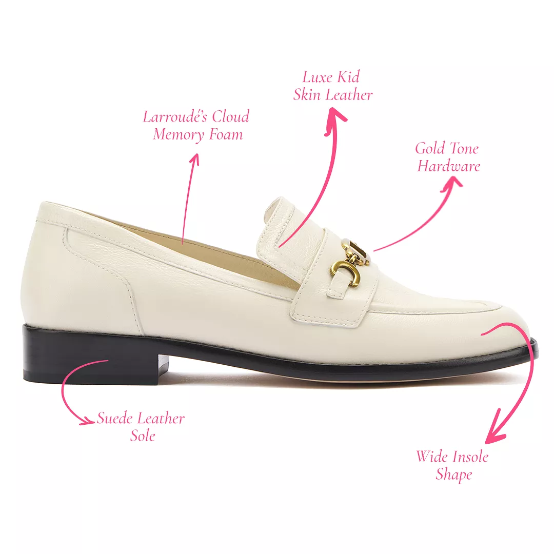 Patricia Loafer In Ivory Leather