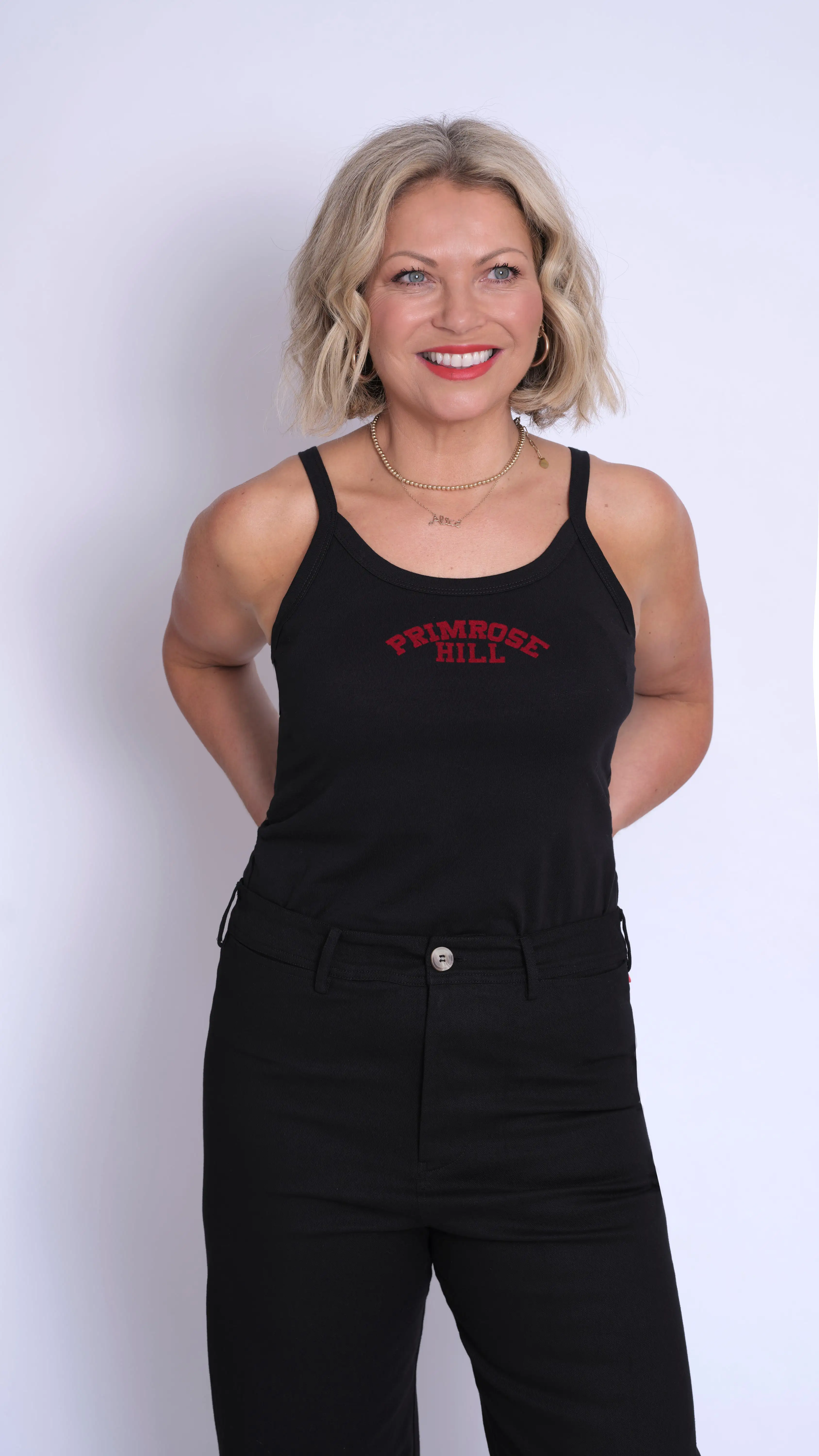 Primrose Hill Black Organic Cotton Tank Vest Top