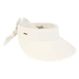 Rainbow Cotton Sun Visor in Ivory