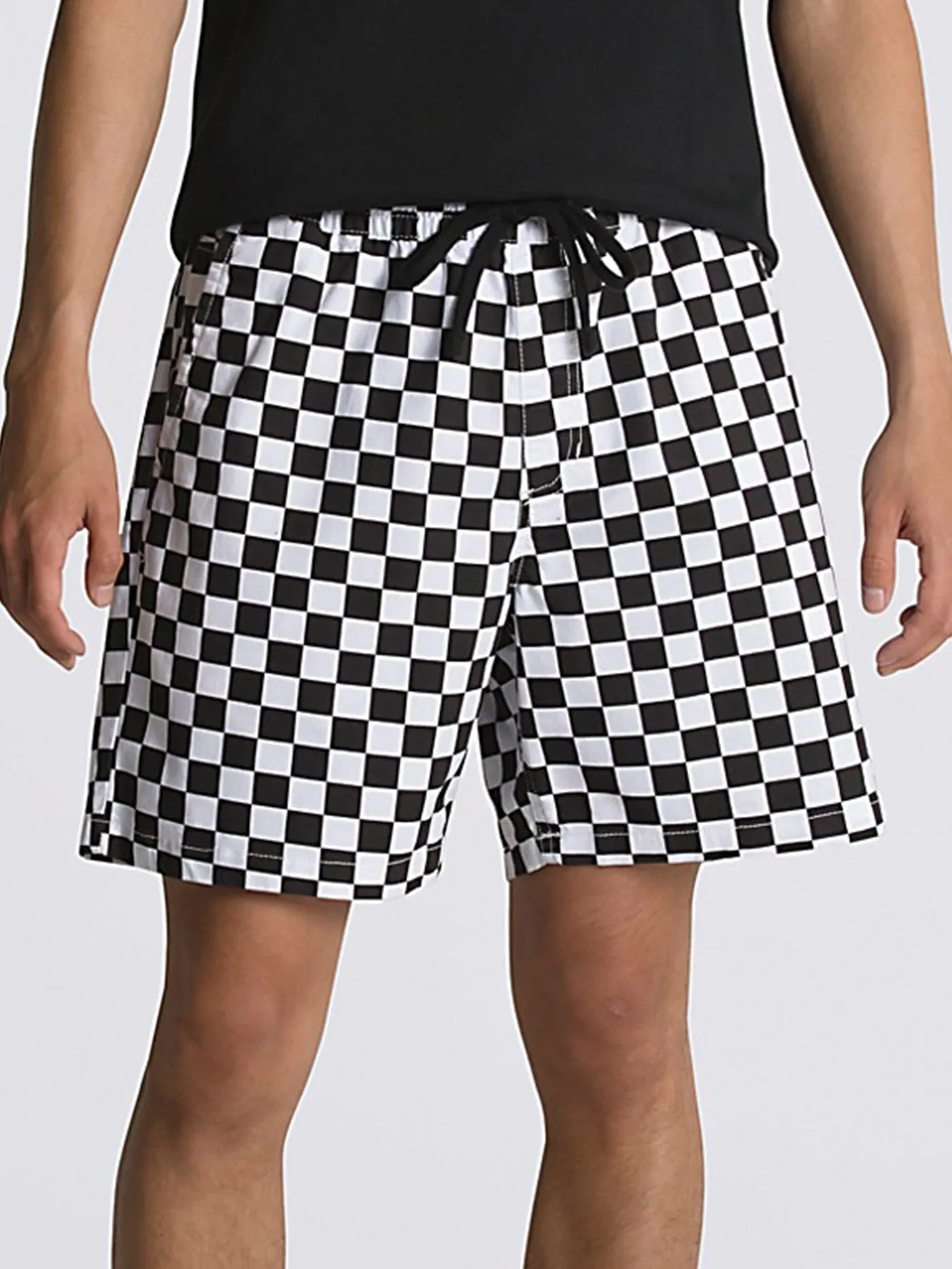 Range Relaxed Elastic Checkerboard Shorts