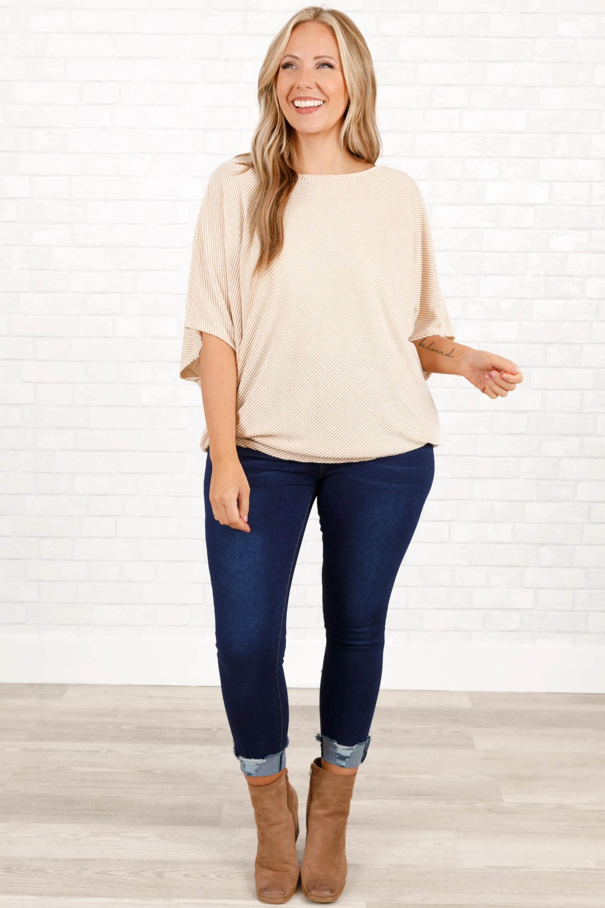 Relaxed Refinement Top, Stone